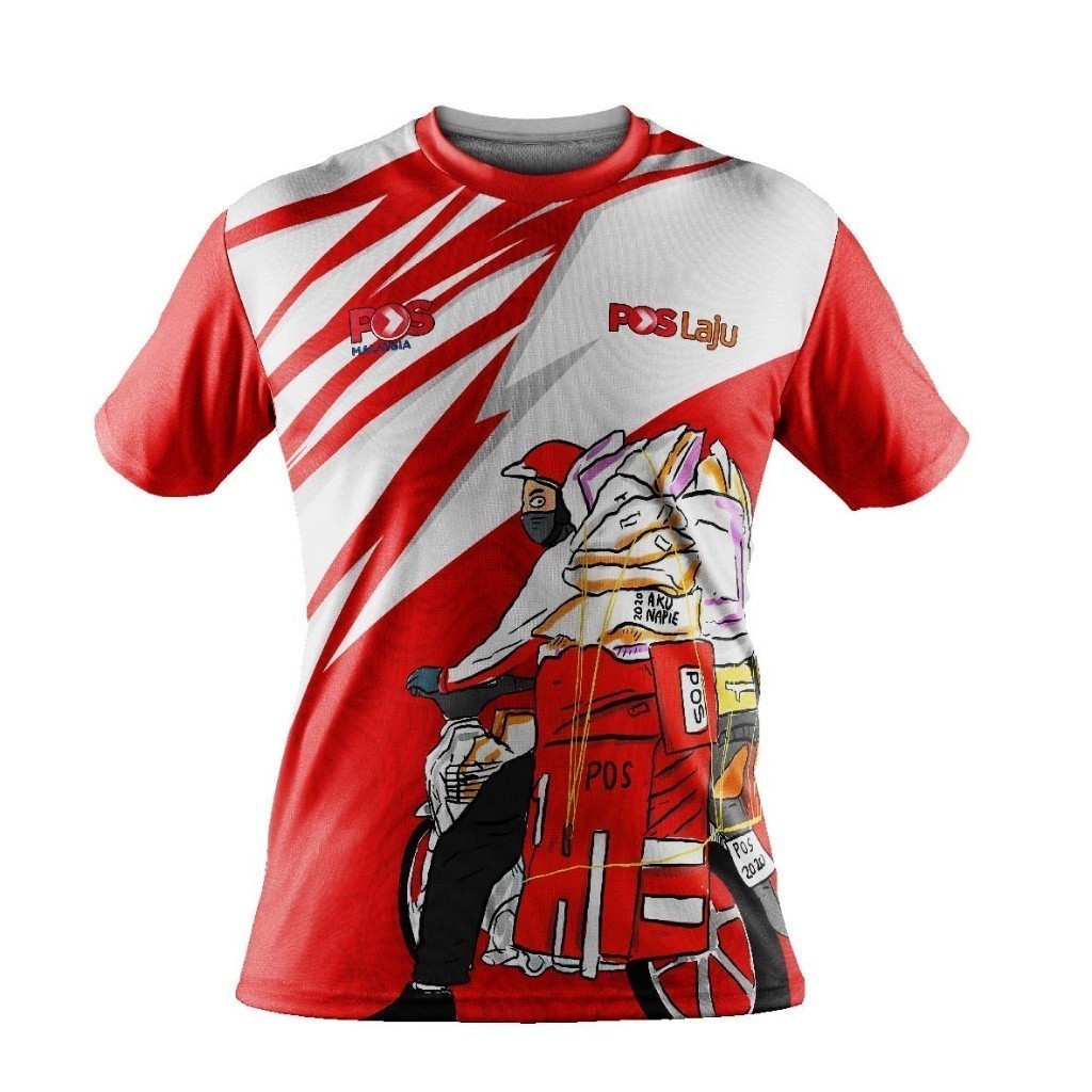 TRẺ EM / NGƯỜI LỚN JERSEY FAZZ PLUS - P0S LAJU JERSEY GIAO HÀNG MAN NGẮN / TAY DÀI PLUS SIZE