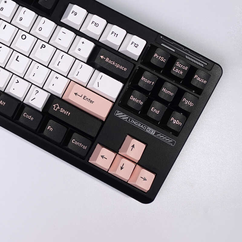 Olivia Keycap 174-Key Hai Màu Khuôn Phun Chính Hãng Chiều Cao Nhà Máy Tối Giản Chất Liệu PBT Bộ Lớn 
