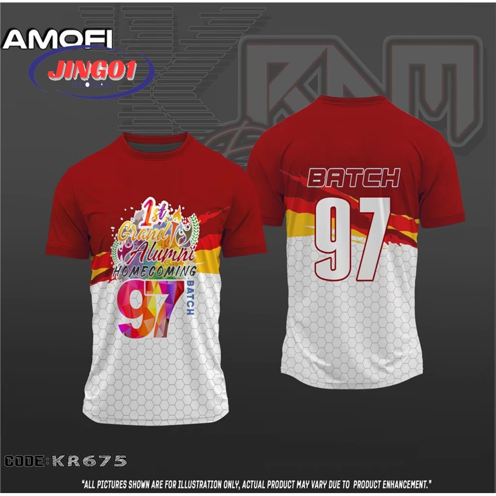 (JING01) [Tùy chỉnh miễn phí] Áo thun ALUMNI HOMECOMING thiết kế mới dành cho nam và nữ Áo sơ mi ngắ