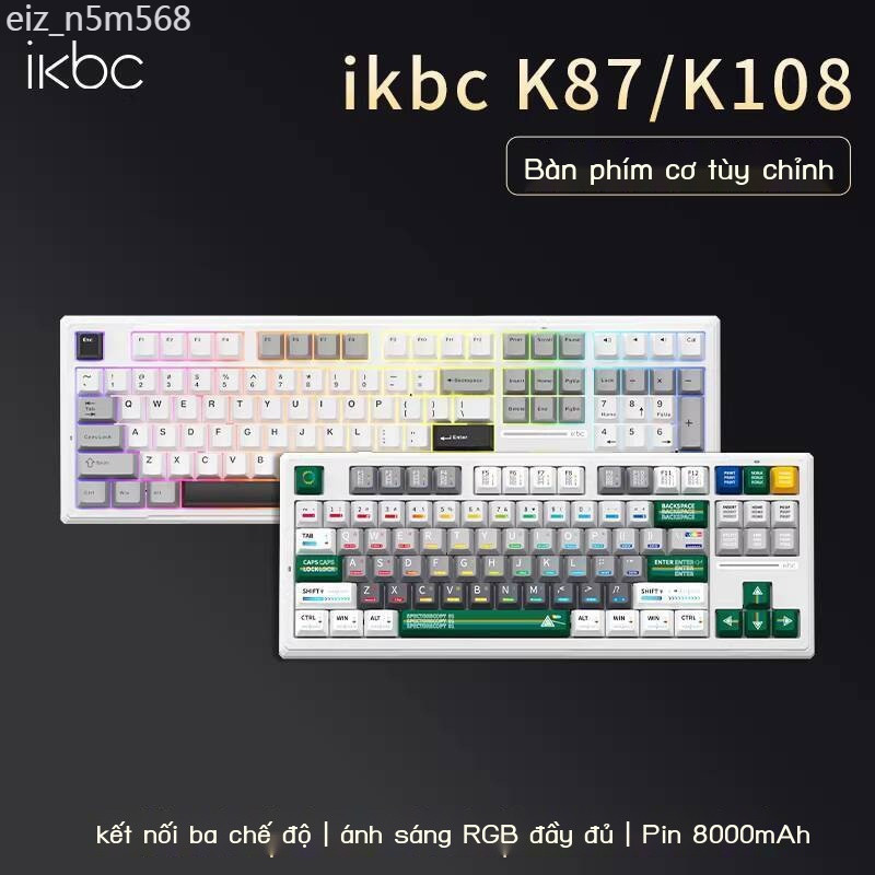 [SẴN-RẺ]  Bàn cơ không dây ikbc Bluetooth dùng chơi game văn phòng dành cho nam và nữ, bàn phím kết