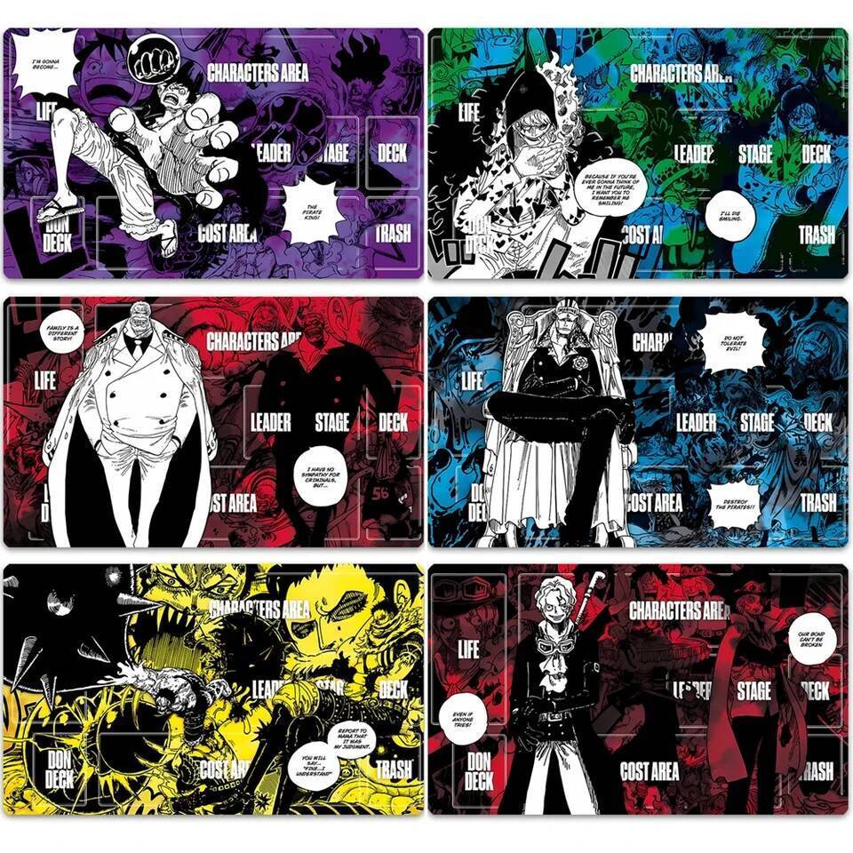 600X350X2Mm One Piece Kaidou Enel Koala Opcg Game Anime Trận Bàn Thảm Rebecca Luffy Board Game Card 