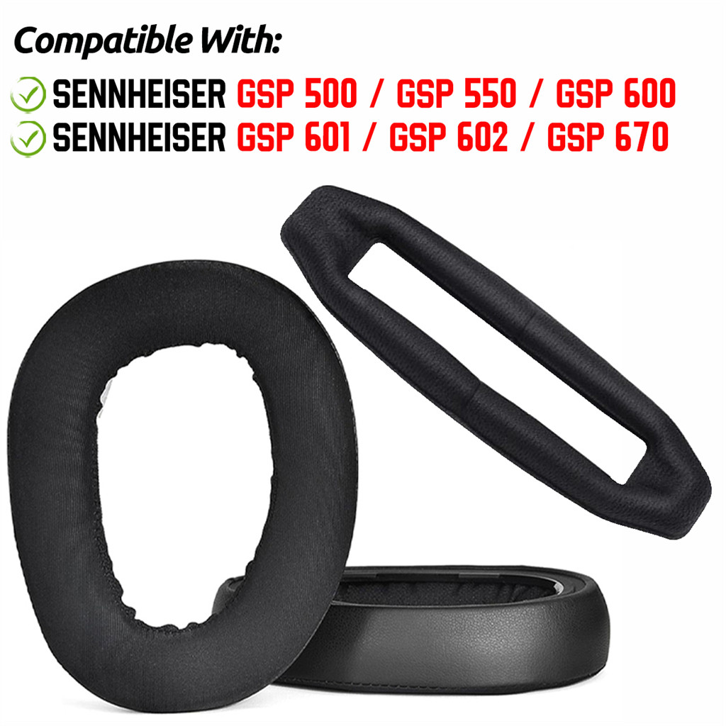 Dành Cho Sennheiser GSP 670 602 601 600 550 500 Tai Nghe Làm Mát Gel EarPads Đầu Đệm Xốp Tai Nghe Bị