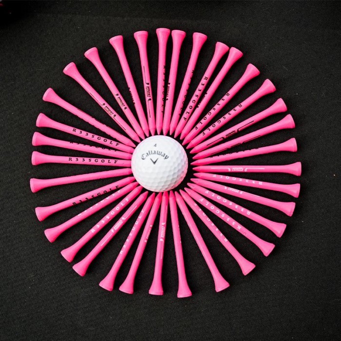 Golf Tee R355golf Golf Chân Golf Tee Bóng T Driver Tee Gỗ Hồng 83MM Bóng T