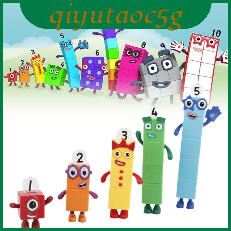 Khối nhân vật Pvc Numberblocks Đồ chơi có thể biến hình dễ thương để học tập và chơi