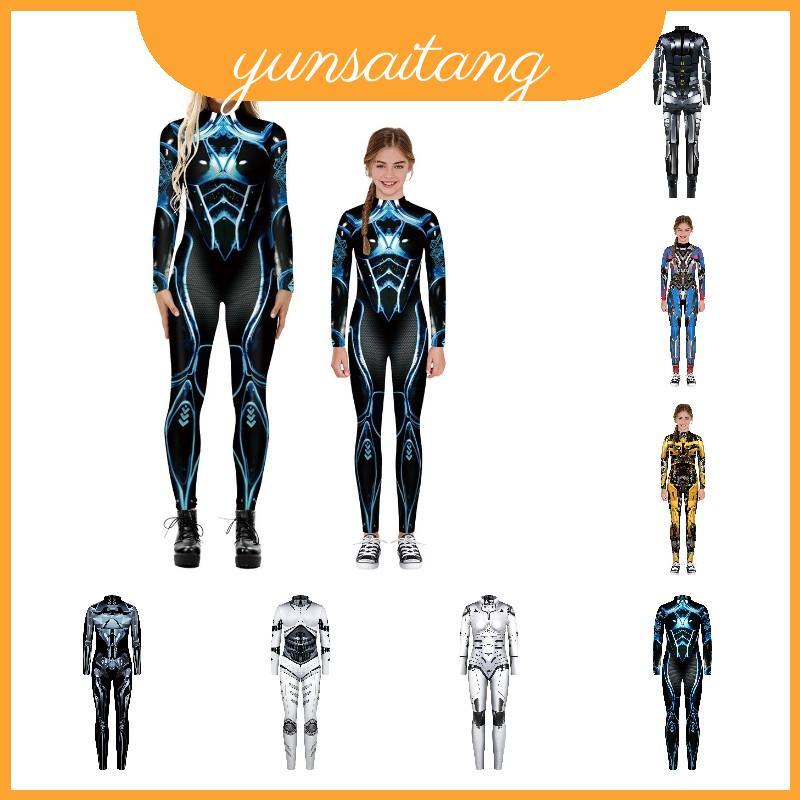 Unisex Robot Armor In Halloween Cosplay Nhập Vai Body Áo liền quần