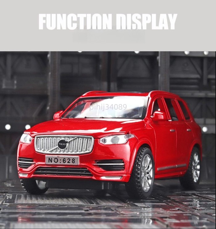 Xe hợp kim Volvo mô hình nhạc nhẹ kéo lùi 6 cửa mô phỏng bộ sưu tập cậu bé đồ trang trí mô hình xe