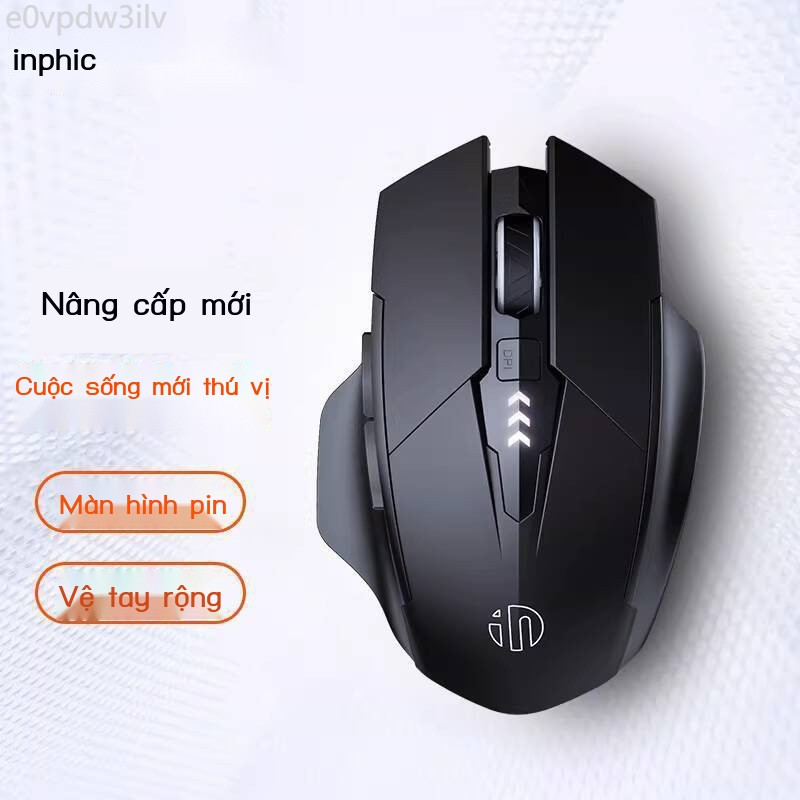 (Giá Hủy Diệt) Chuột không dây Bluetooth ba chế độ INPHIC PM6 F1S sạc lại, im lặng, dùng cho văn ph