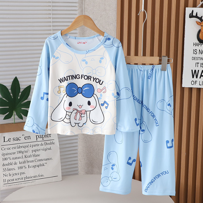 Bộ sưu tập năm mới 2026 Flash Sale Quần áo trẻ em Bé gái dài tay cổ tròn Corgi Bộ đồ ngủ trẻ em Nigh