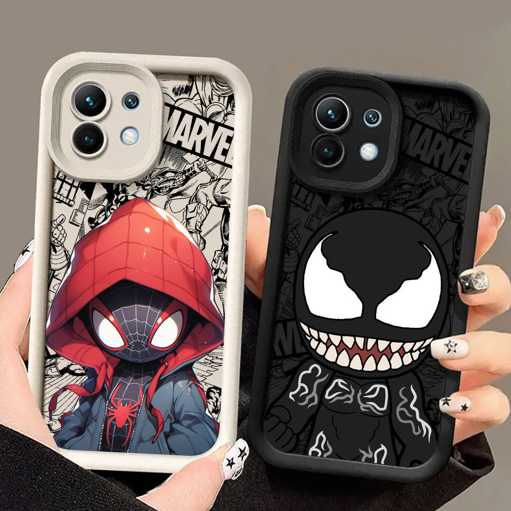 Ốp Điện Thoại Venom Spiderman Miles Morales Groot Marvel Cho Xiaomi 17 Pro 15 Utra 13T 14T 15T Pro P