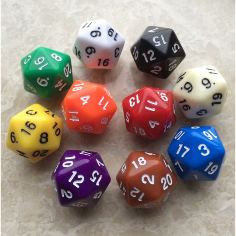 D20 Side Dice Twenty Sides Multi Sides Digital Dice Dungeon and Dungeon Đếm cuộc sống Nhóm chạy bộ