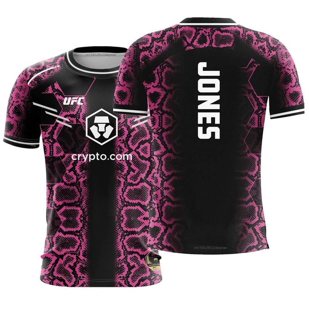 Tên tùy chỉnh Jersey MMA UFC 2026 Jon Jones - Áo thi đấu dành cho nam mùa hè
