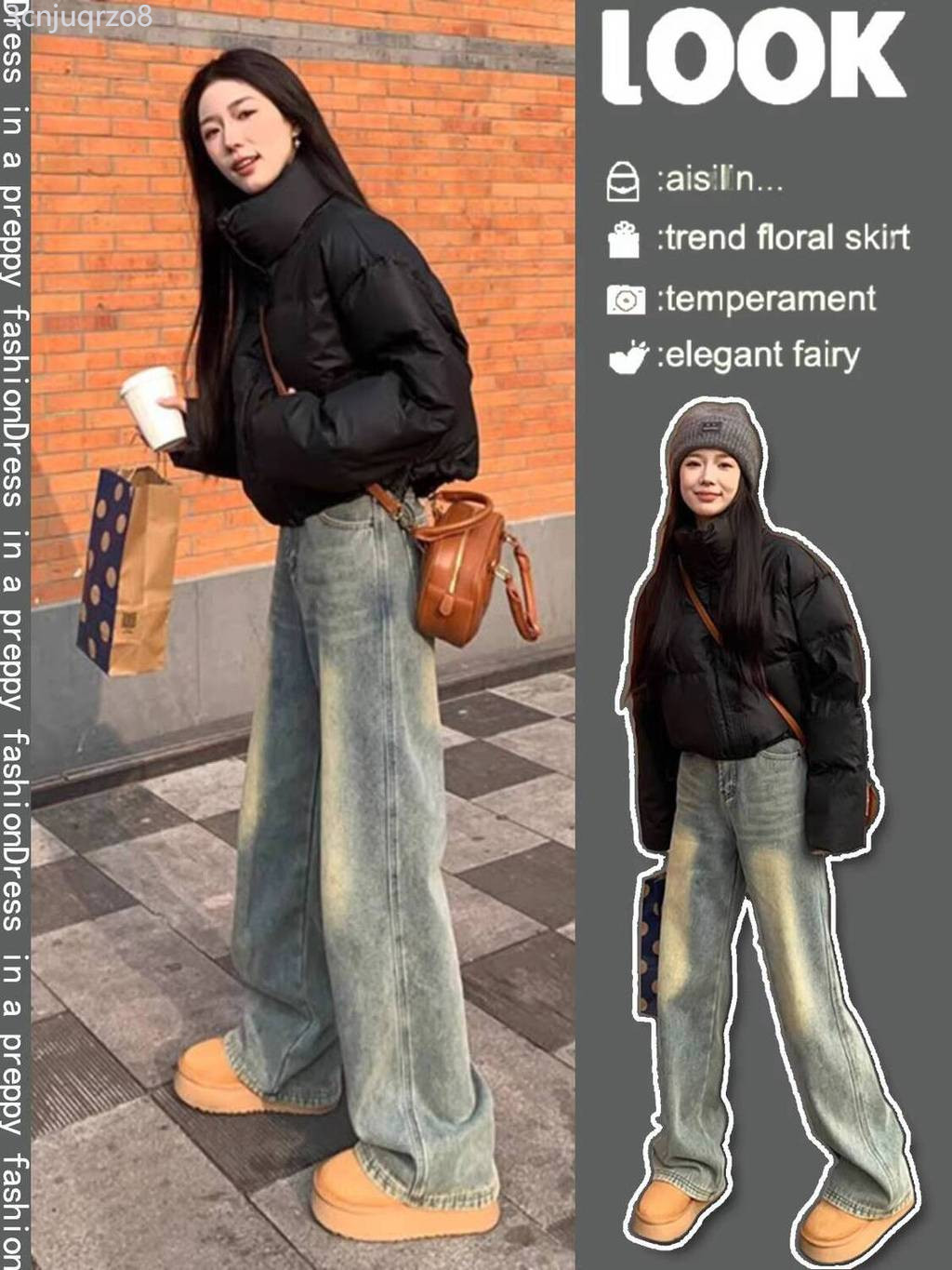 [ 𝐇𝐎𝐓 𝐃𝐄𝐀𝐋] Bộ áo khoác cotton mùa đông ngắn, kiểu dáng Kendall Jenner, có lót lông cừu cho