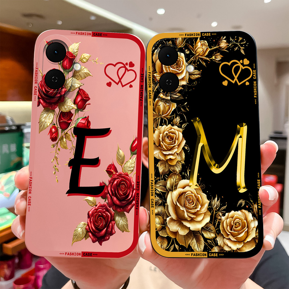 Vỏ Cho Tecno Spark Go 2 Go 2S Chữ Hoa Đẹp Bền Chống Trơn Trượt Bảo Vệ Nhẹ Vuông Silicon Mềm Trường H