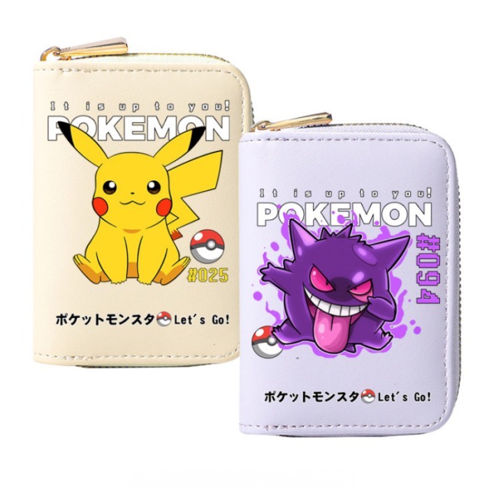Ví Pikachu Gengar Pikachu Mewtwo Charizard Ví Pokemon Pikachu Hoạt Hình Nhiều Thẻ Dây Kéo Thẻ Học Si
