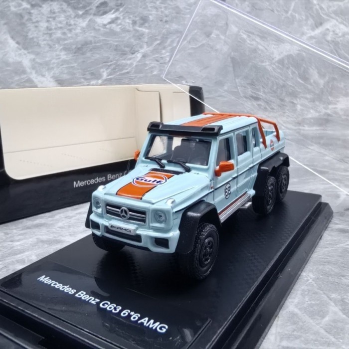 Chỉ một vài cm 1 / 64 Mercedes-Benz G63 Big G 6 * 6 AMG Xe Hợp Kim Mẫu Không Có Lỗi Của Sĩ Quan