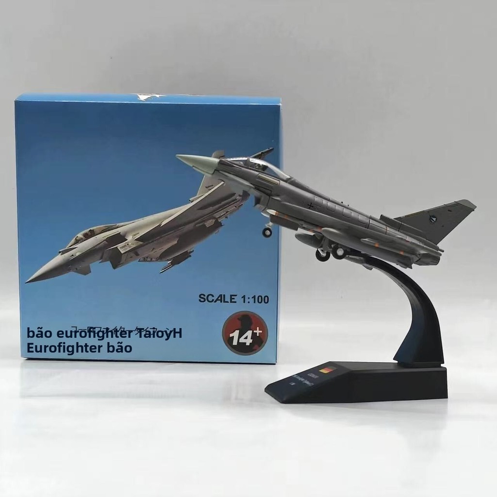 Mô máy bay chiến đấu EF2000 Typhoon của Không quân Đức, tỷ lệ 1:100, phỏng chân thực, làm từ hợp kim