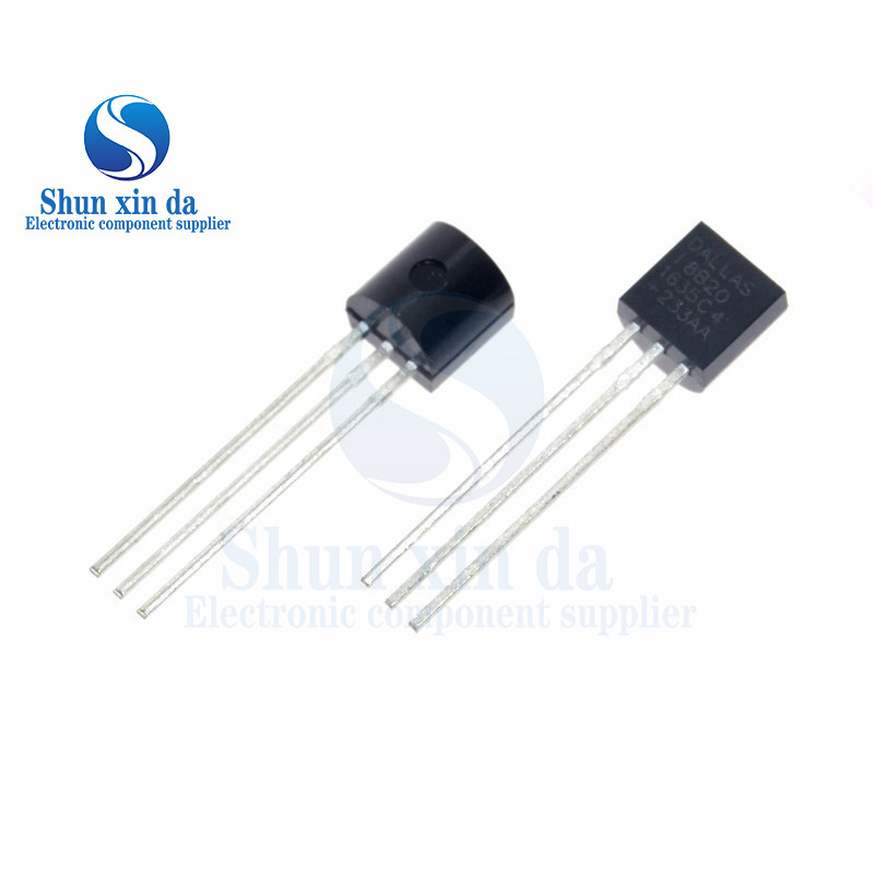 100 Cái / lốc DS18B20 TO-92 Cảm Biến chip Điện Tử 18B20 TO92 chip Cảm Biến Nhiệt Độ IC 18b20 Tự Làm 