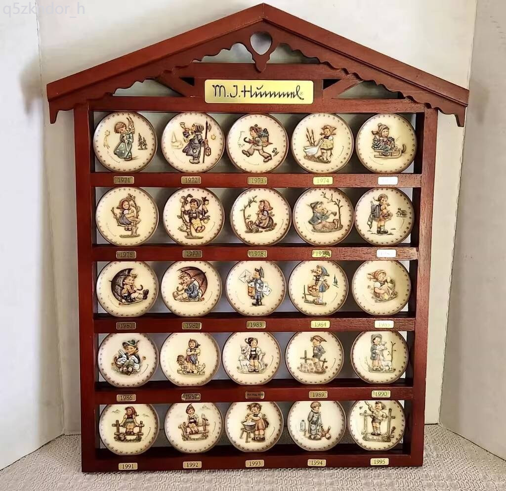HOT- [ Ảnh thật ] Đĩa treo búp bê Hummel Xiyue House, đĩa trang trí Hummel, quà tặng kỷ niệm sinh n