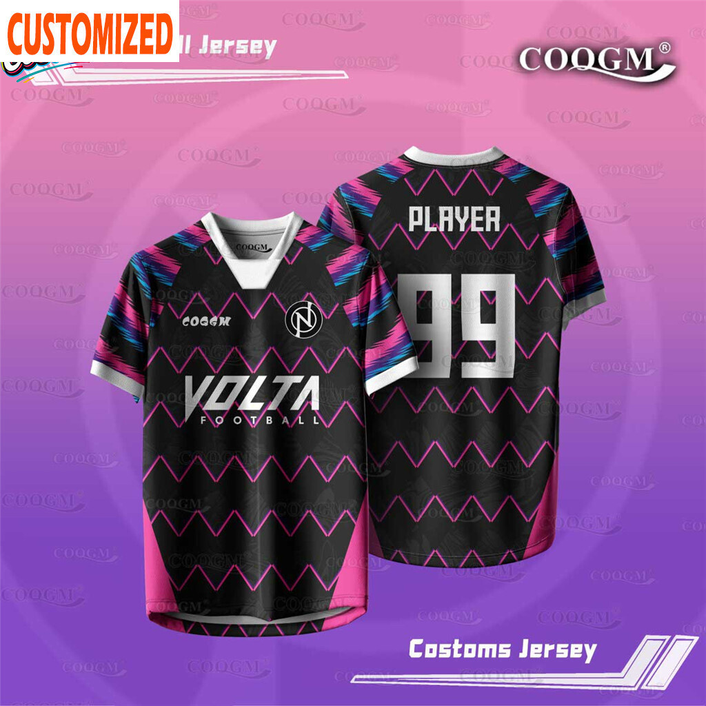 [Tên và số tùy chỉnh miễn phí] VOLTA Jersey Design Football Bola Jersey Tên tùy chỉnh NFL Phiên bản 