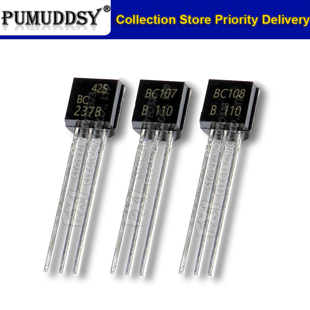 Bộ 50 BC107B BC108B BC109B BC237B BC107 BC108 BC109 BC237 TO92 TO-92 In-Line