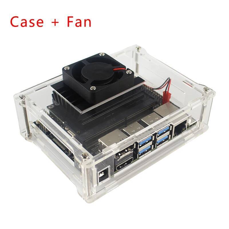 Bộ dụng cụ phát triển NVIDIA Jetson Nano Hộp đựng Acrylic Vỏ trong suốt Vỏ trong suốt có quạt làm má