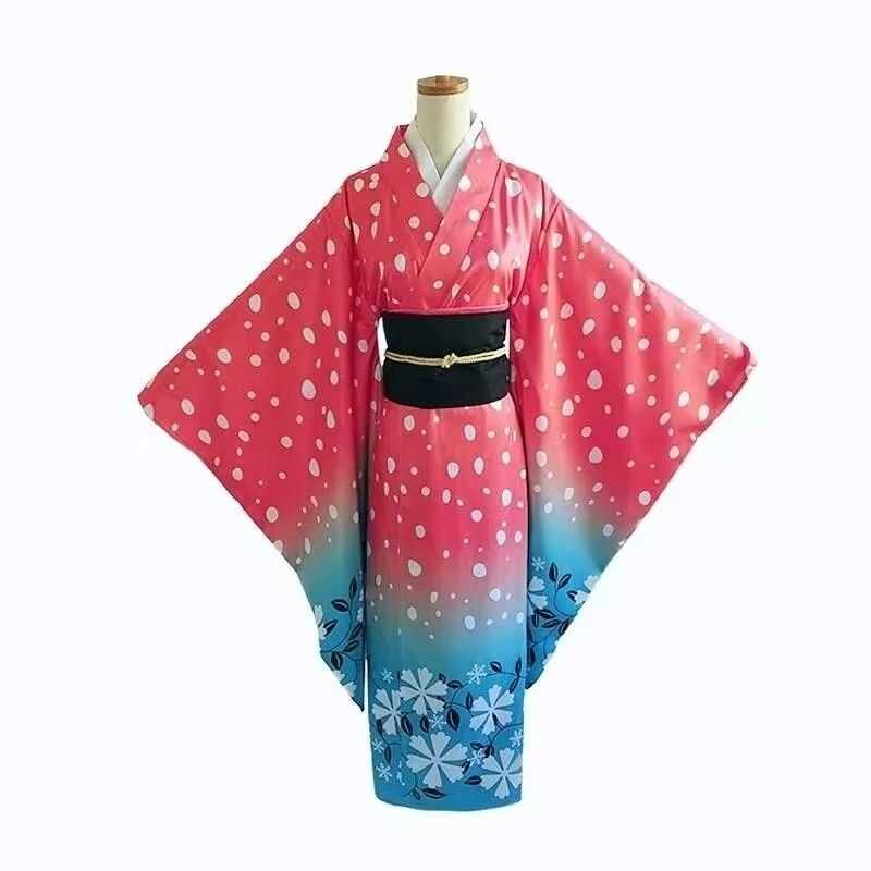 Demon Slayer: Kimetsu No Yaiba, Thượng Tam, Vợ Của Akaza, Trang Phục Cosplay, Kimono Kiyuki, Bộ Đầy 