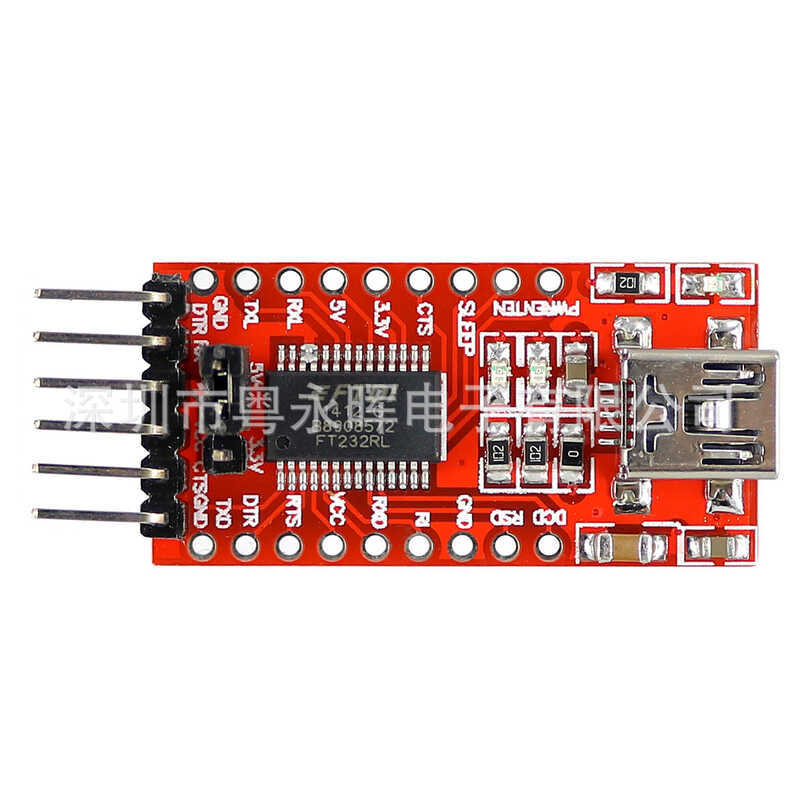 FT232RL USB sang TTL Hỗ trợ Mô-đun TTL 3.3V / 5V mini5P TYPE-C