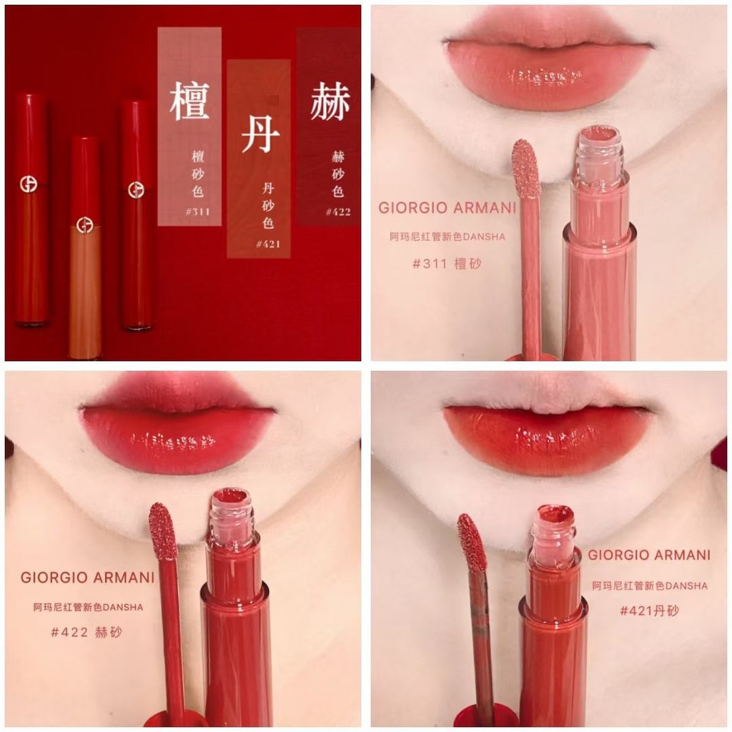 Hàng Mới Về 29 / Miếng Thêm Màu Mới Lip Glaze 6.5ml Gói Chính Thức Thêm 113 + 218 + 321 + 423 Nền Tả