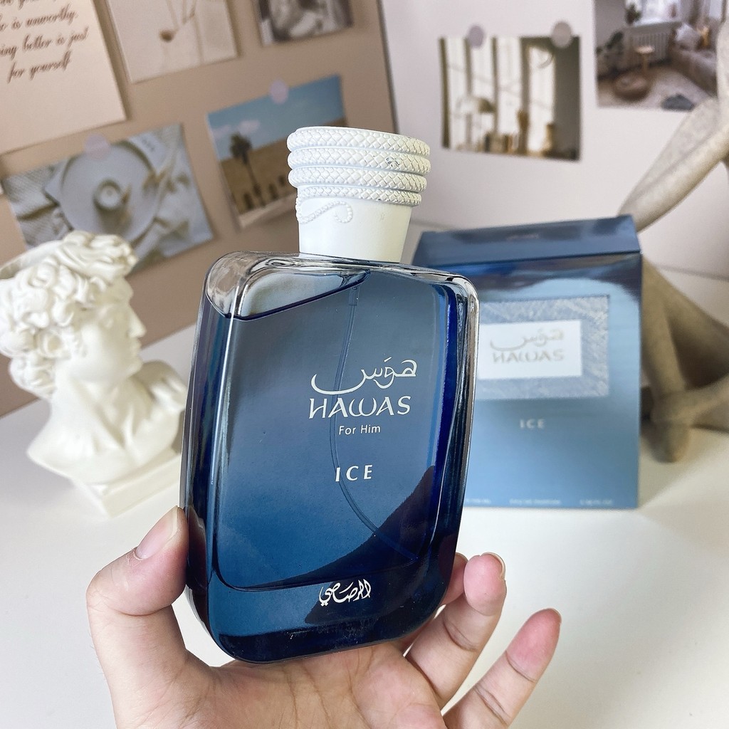 Hot Style 43 Hawas Ice for Him-edp Aromatic Tone Top Tone Apple Lemon Scent Lemon Octagon Plum Orang