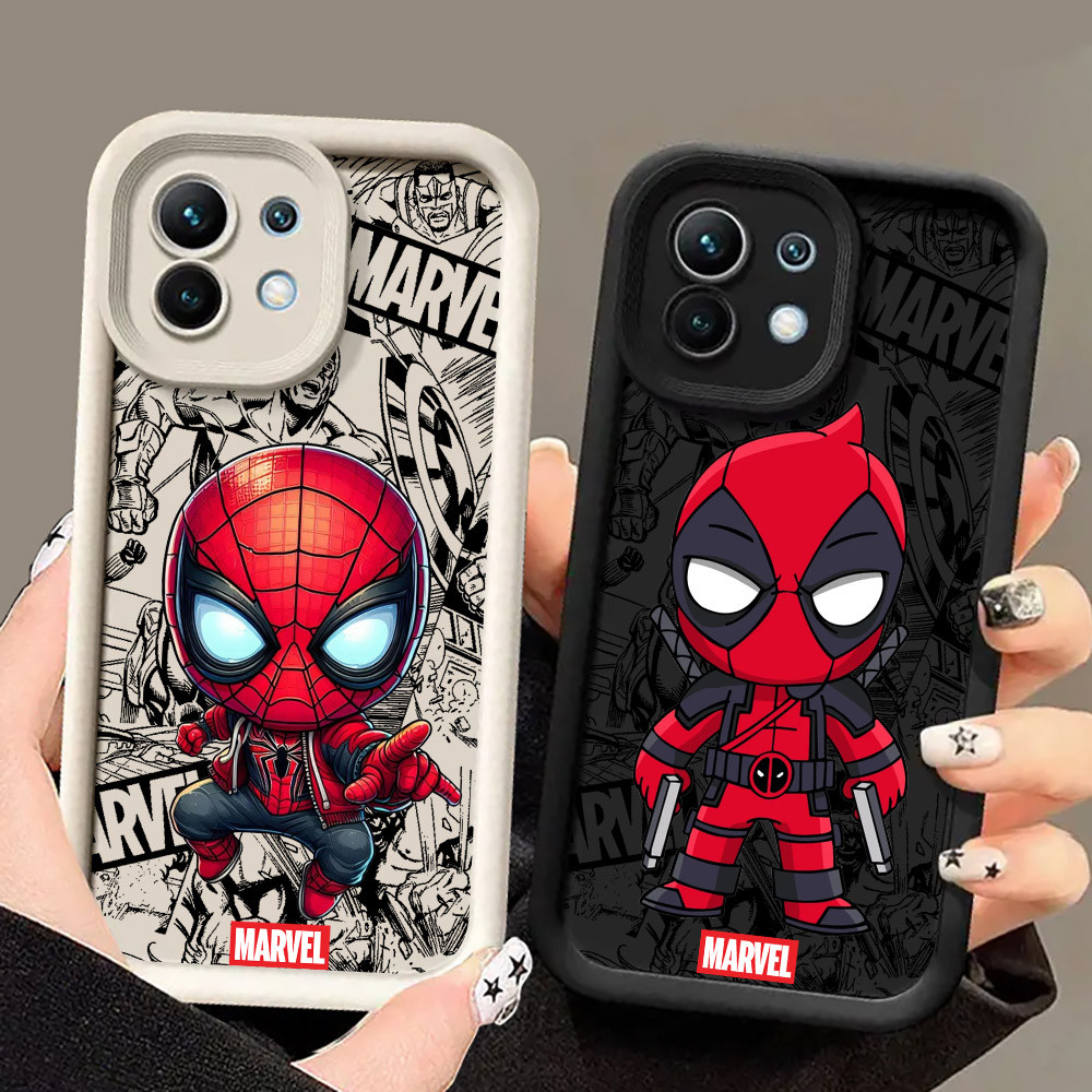 Ốp Điện Thoại Spiderman Marvel Deadpool Groot Venom Cho Xiaomi 17 Pro 15 Utra 13T 14T 15T Pro POCO M