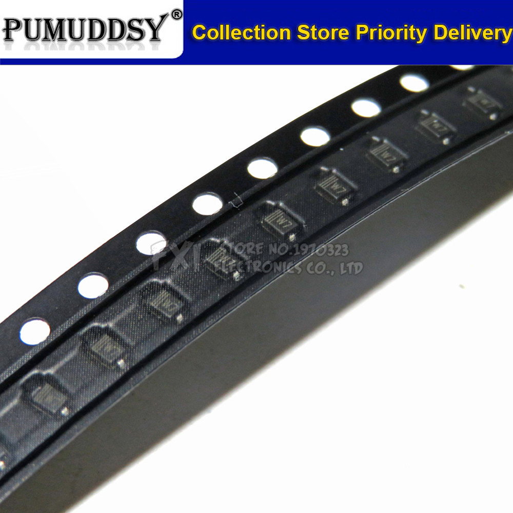 100 Chiếc SMD Zener Diode 4V7 SOD-323 0805 0,25 W SMD Diode BZT52C4V7 W7 MM3Z4V7 Miếng Dán