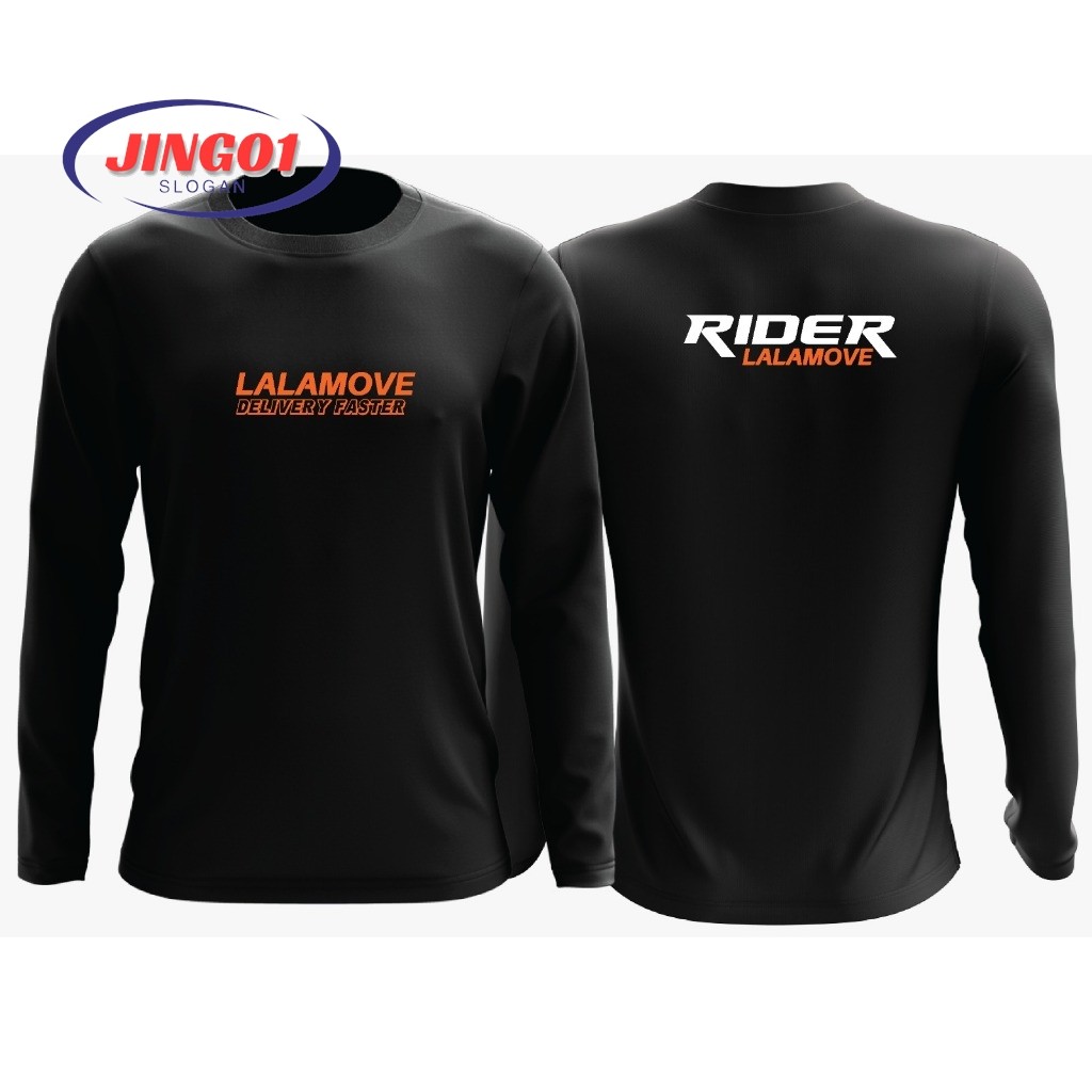 (JING01) Áo thun dài tay Lalamove, Đồng phục thoáng khí dành cho người chuyển phát nhanh