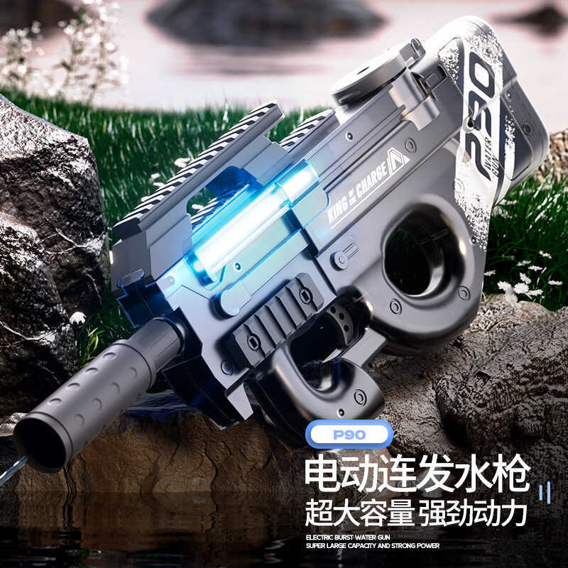 Điện Glock Water P90 Tự Động Nổ AUG Trẻ Em Bé Trai Đi Biển Đồ Chơi Tắm Nước