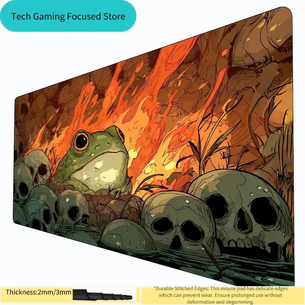 Dark Fantasy Ếch Thiết Kế MTG Playmat Thẻ Ma Thuật Trận Thảm Chống Trơn Trượt Bền Chỉ Huy Playmat ta