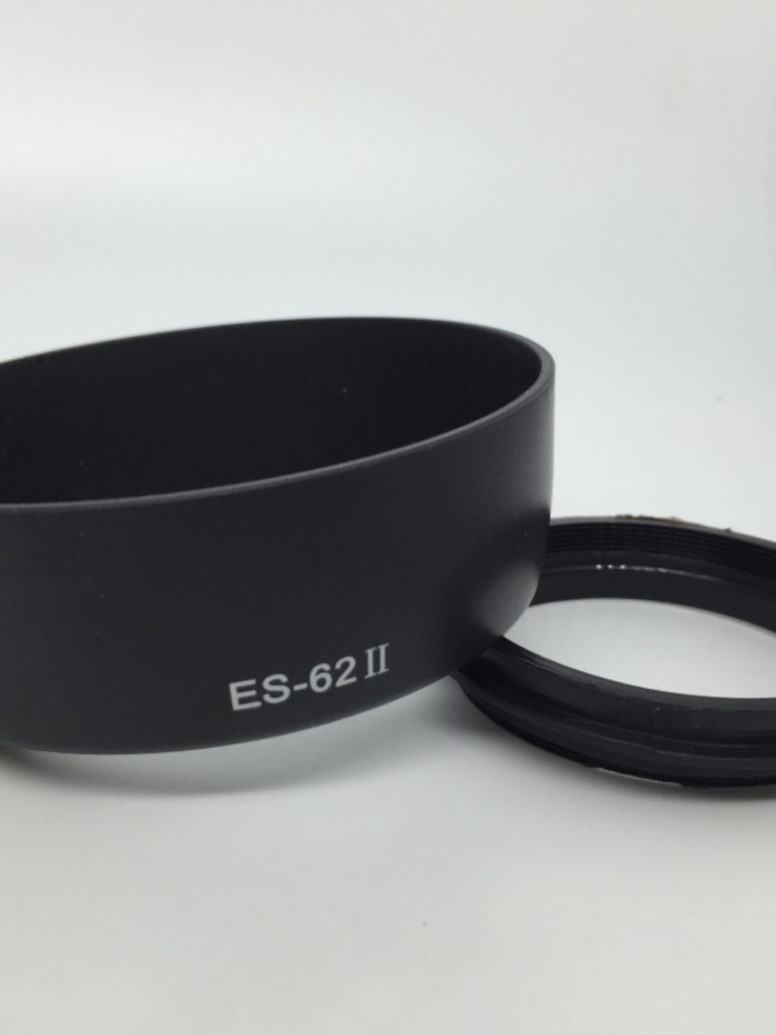 ES-62 Hood Thích Hợp Cho Canon 50mm 1.8 II Hood 50 1.8 Nhỏ Spittoon Hai Giai Đoạn Thế Hệ Thứ Hai