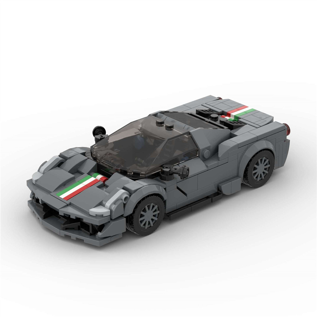 MOC Ferrari 488 Xe Thể Thao Khối Xây Dựng Đồ Chơi Cho Trẻ Em Bé Trai & Bé Gái Tương Thích Với Lego T