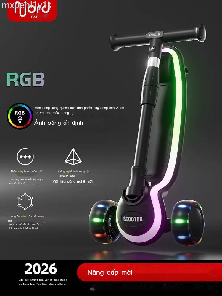 [GIÁ SỈ]  Xe Scooter Trẻ Em Njord cho độ tuổi từ 6 đến 12, 3 trong 1, có thể ngồi và đi, mẫu mới 20