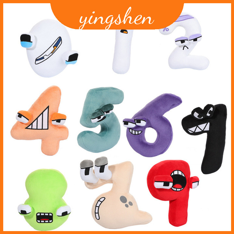 Bảng chữ cái nhồi bông Lore Number Zero One Plush Đồ chơi giáo dục cho bé Trang trí nội thất