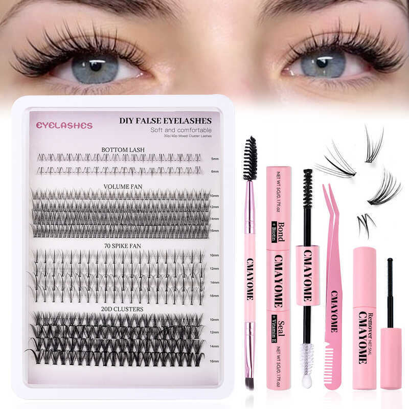 Cụm đơn DIY360 Cụm công suất lớn Lông mi giả bay chéo Mô phỏng dày 5-16mm Lông mi