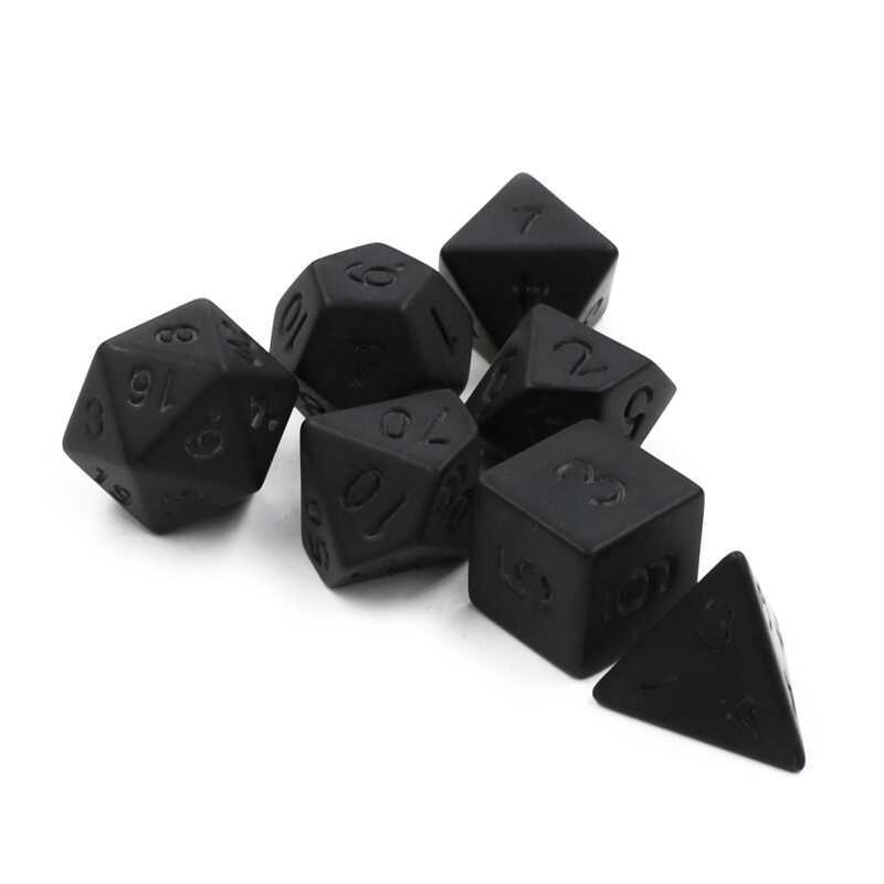 Cung cấp Bộ 7 món Matte Black Running Team Board Game dnd Digital Color