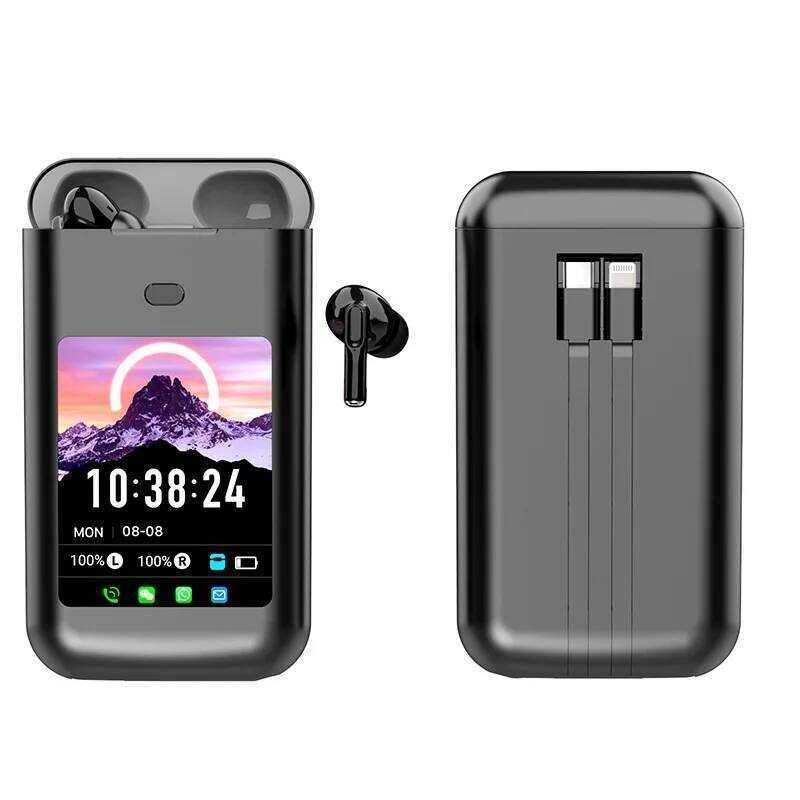 Tai nghe Bluetooth A98 3 trong 1 Sạc dự phòng di động đa chức năng Tai nghe hiển thị đa phương tiện 
