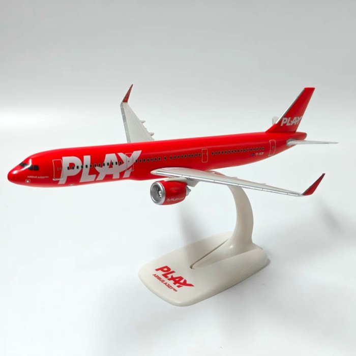 1: 200 Iceland PLAY Airlines A321neo Mô phỏng Máy bay lắp ráp Mô hình cổ điển Bộ sưu tập tĩnh điện Đ