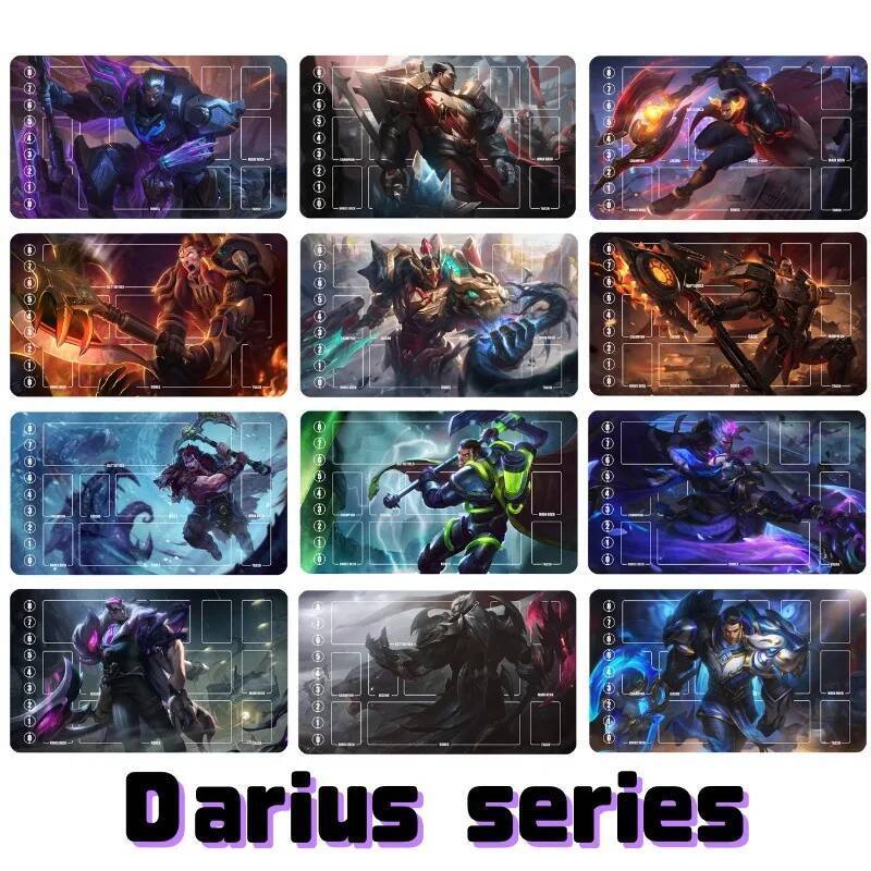 Anime Hoạt Hình Darius Series 600x350mm Single Player Card Playmat Thích Hợp Cho Riftbound Bàn Tay C