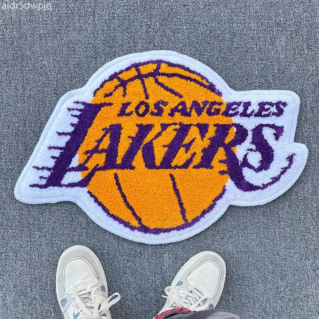[ HOT Sale ] Thảm đội NBA Lakers, thảm trải sàn hình logo LAKERS tùy chỉnh cho phòng ngủ, dùng tron