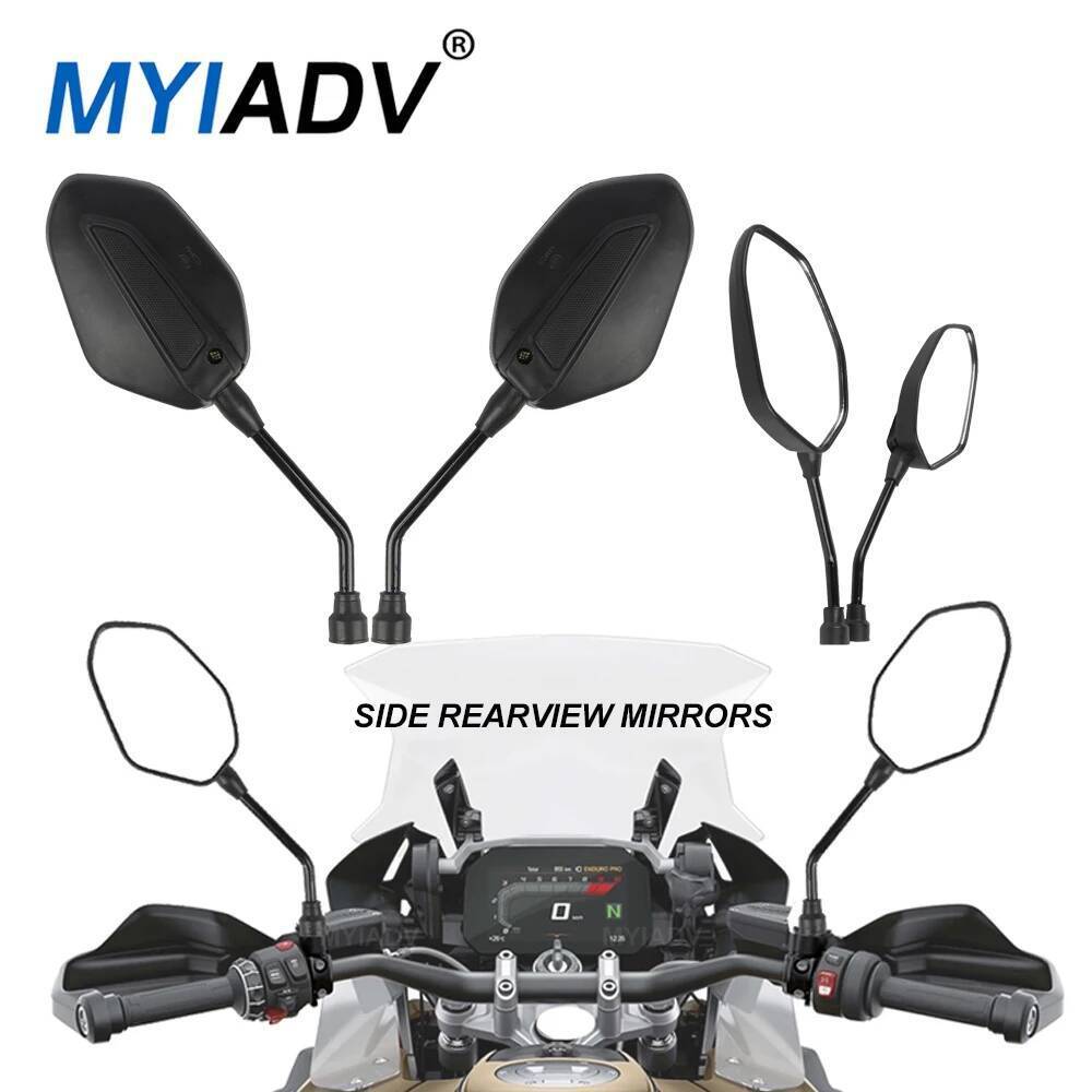 Đa Năng 10MM Đồng Hồ Bên Xe Máy Gương Chiếu Hậu Cho Xe Yamaha MT 07 09 Dành Cho Xe BMW S1000R S1000R