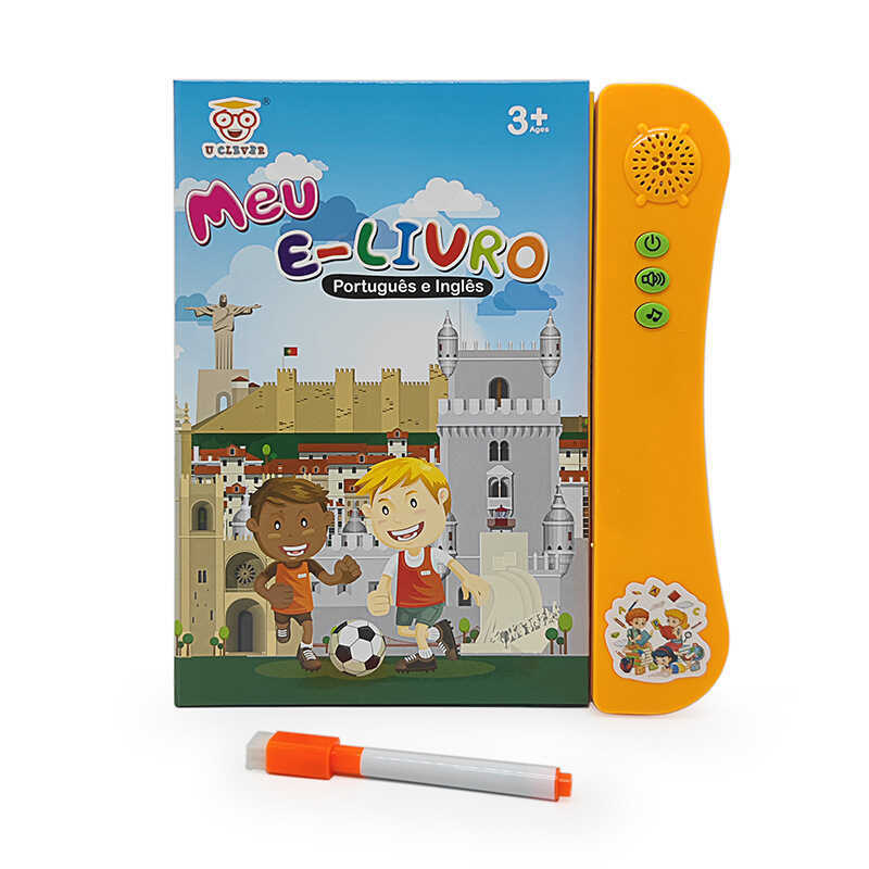 Tiếng Anh Bồ Đào Nha Điểm Đọc Đồ Chơi Giáo Dục Trẻ Em Âm Thanh Sách Điện Tử Bồ Đào Nha Touch Book