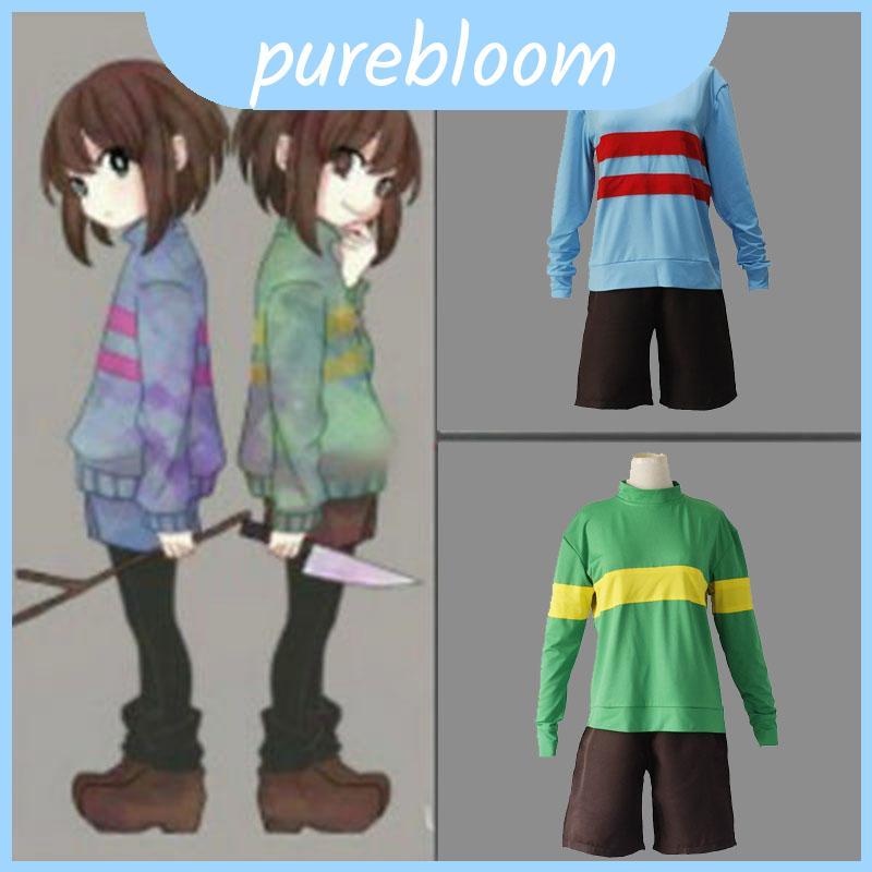 Trang phục cosplay Frisk Undertale Elegant Chara - Chất liệu spandex cao cấp với thiết kế tinh tế