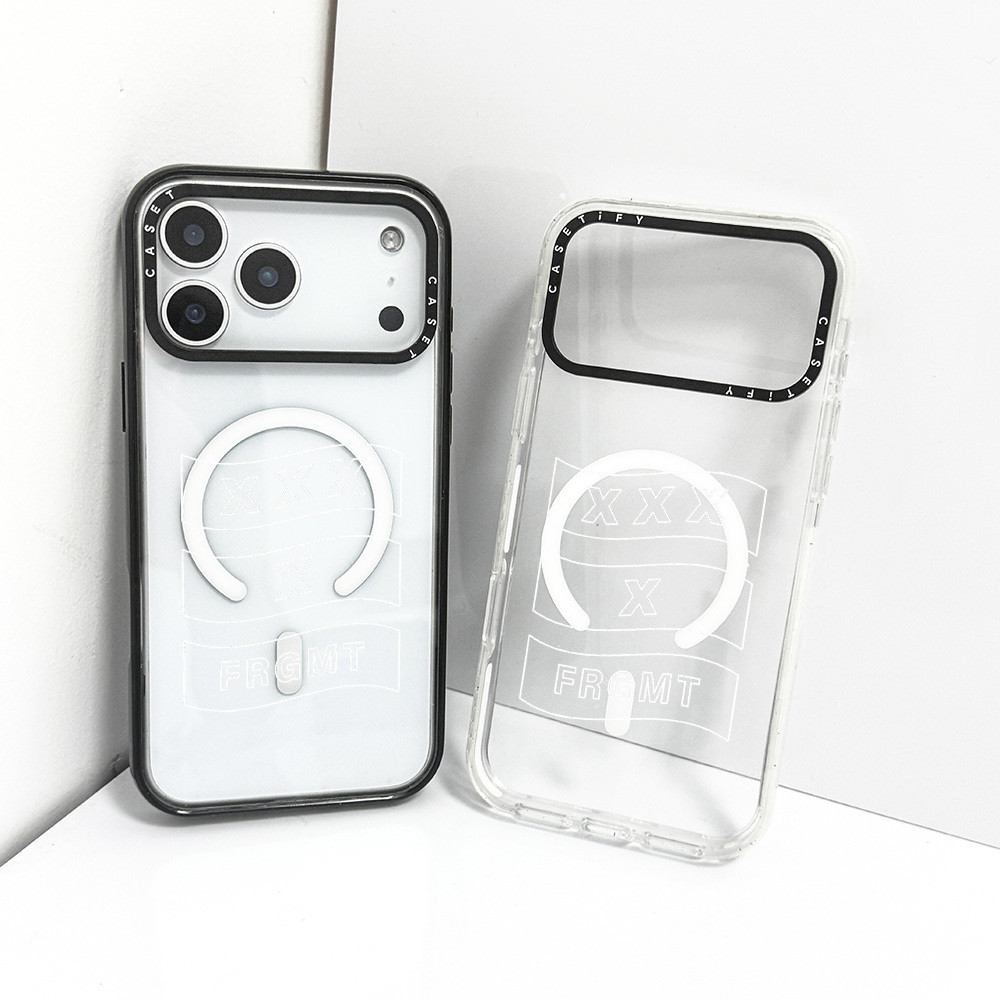 Vỏ Sạc Từ Tính Không Dây Tương Thích Cho IPhone 14 13 15 16 17 ProMax Ốp Lưng Tối Giản Đường Trắng X