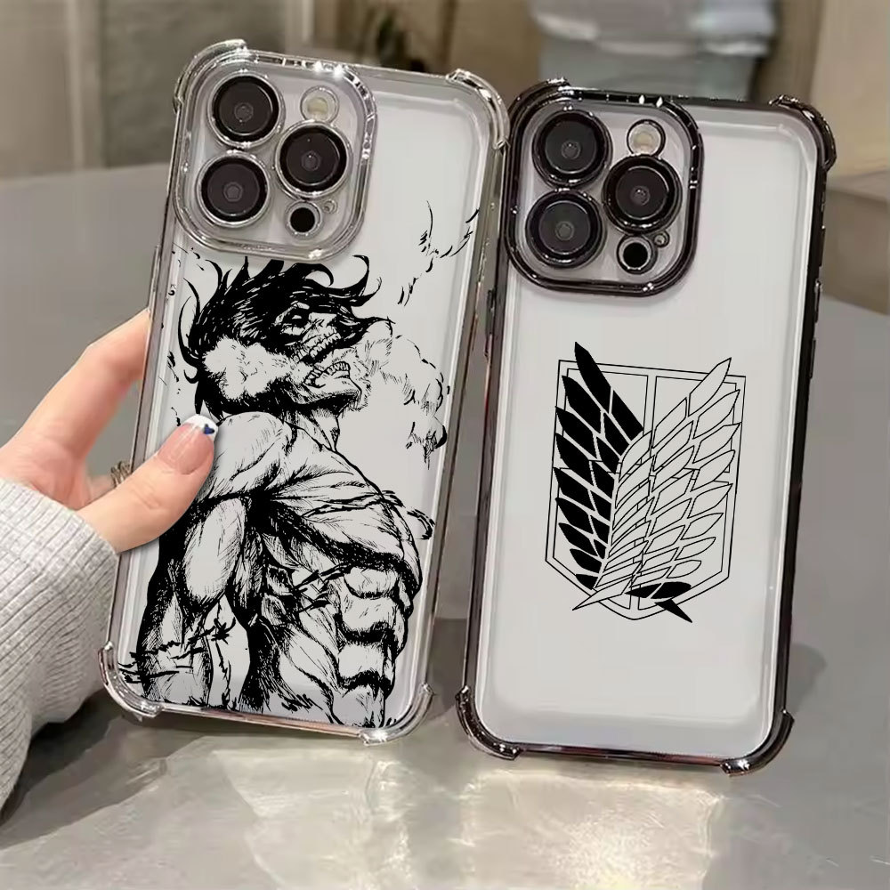 Ốp điện thoại trong suốt Anime Attack On Titan Hot Cool cho Samsung A57 5G A37 A17 A07 Vỏ điện thoại
