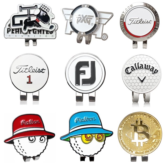 Golf Hat Clip Mark Golf Mark PXG BMW Ball Vị trí Mark Green Ball Vị trí Mark với từ tính
